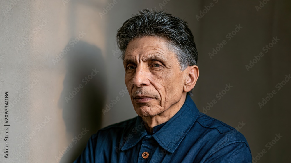 Fototapeta premium Middle Manager Burnout Older Colombian Athletic Strained Professional