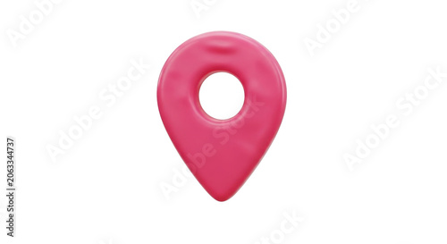 Pink location pin marker icon