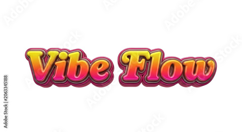 Vibe Flow Logo with Gradient Glow