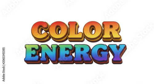 Vibrant Color Energy Logo Text