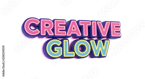 Vibrant Creative Glow Logo Design