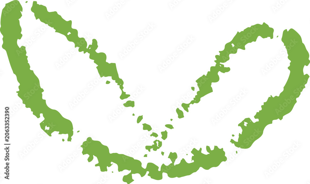 Fototapeta premium Leaf Wings Emblem Crayon Sketch