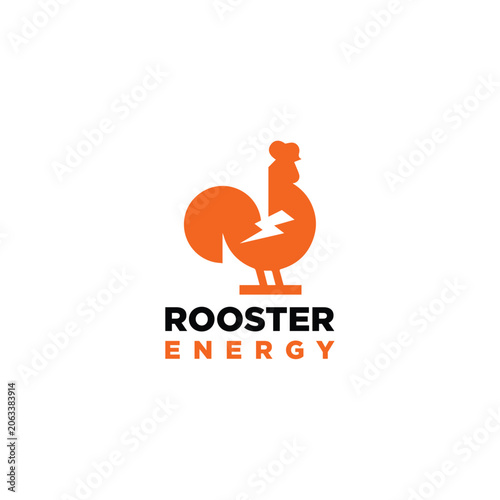 Rooster Energy Logo Vector Simple