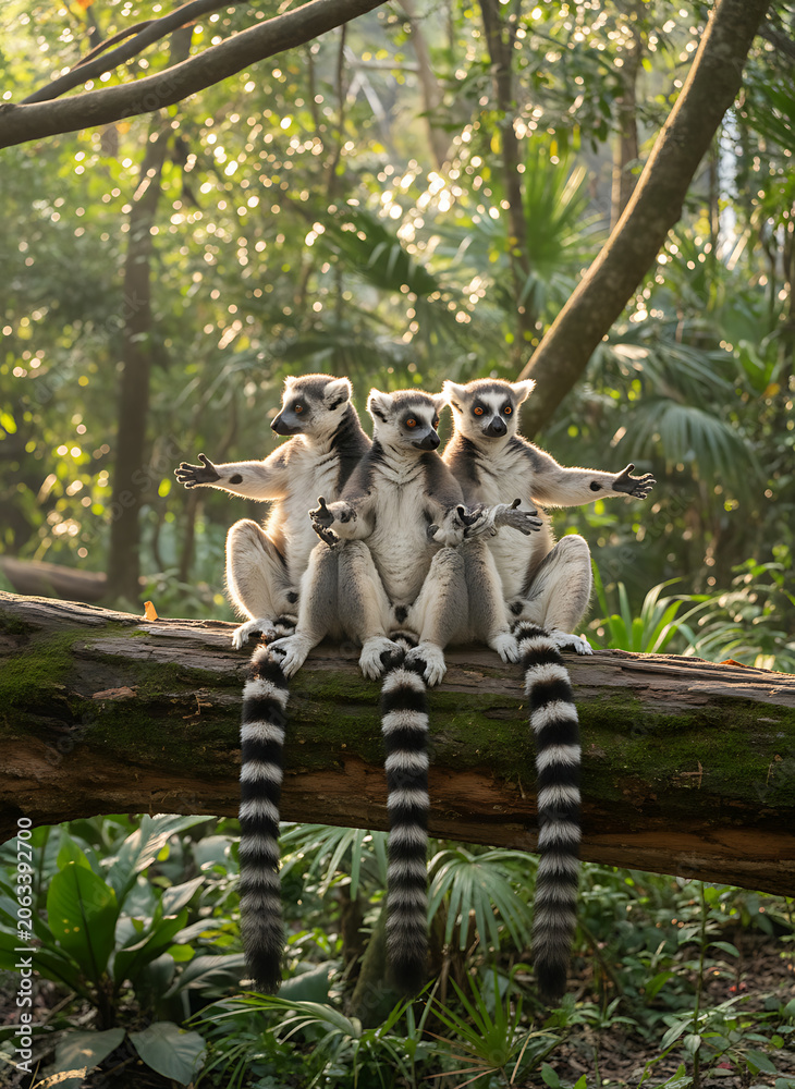 Fototapeta premium ring tailed lemur
