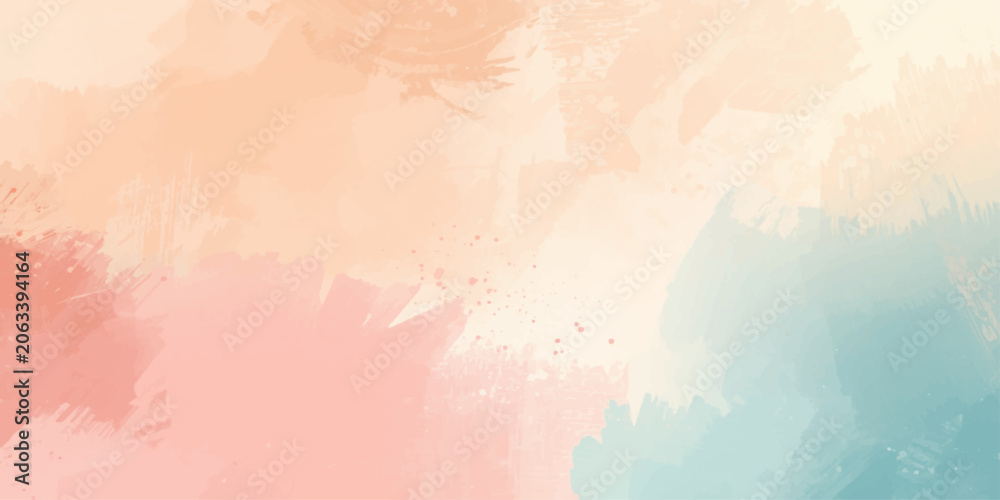 Fototapeta premium Abstract Watercolor Grunge Background with Colorful Brush Strokes on Textured Paper Surface