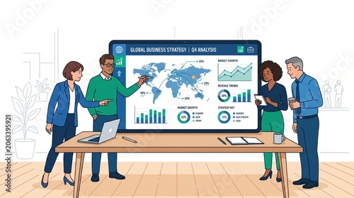 presentation of a business meeting