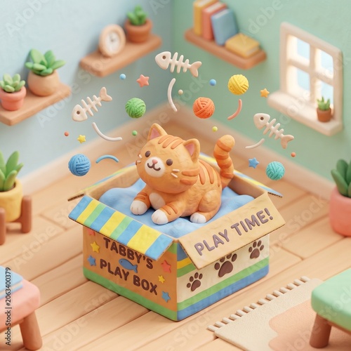 christmas toys on a wooden background