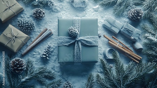 Cozy Christmas Gifts and Winter Nature