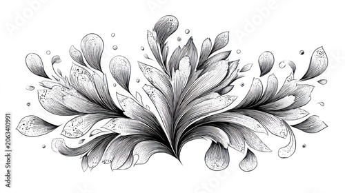 Abstract floral design