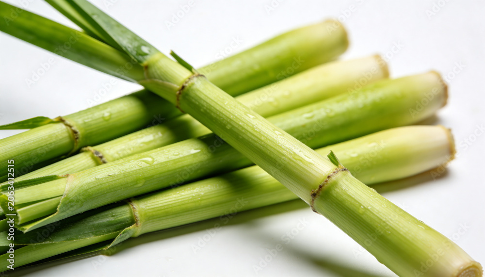 Fototapeta premium lemongrass stalks, herbal tea ingredient, healthy organic agriculture food, asian cuisine, stalk, spice, plant