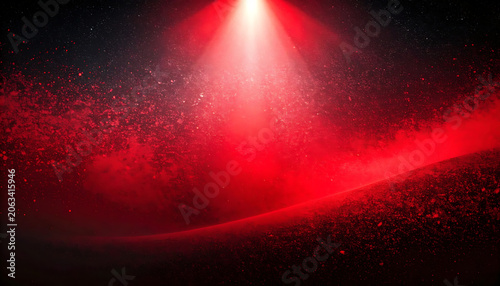 Fiery red light explosion with glowing particles, cosmic nebula effect, abstract dark backdrop for cinematic energy, mystical space atmosphere
