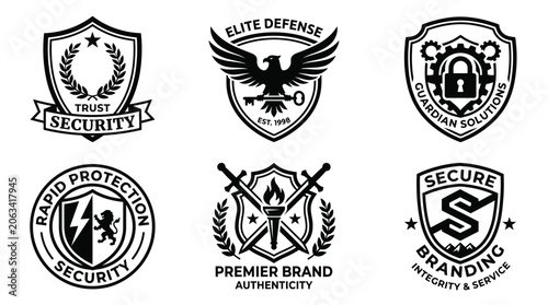 Security Emblems and Shields Collection - Trust, Protection, Branding