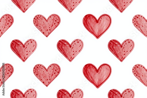 a bunch of red hearts on a white background