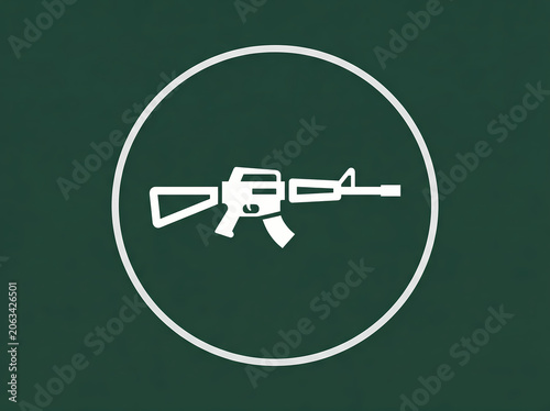 Assault Rifle Icon.