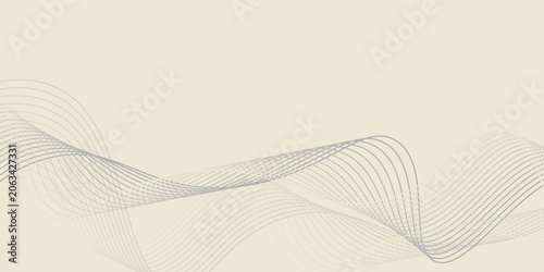 Foto Abstract background with lines and waves gray