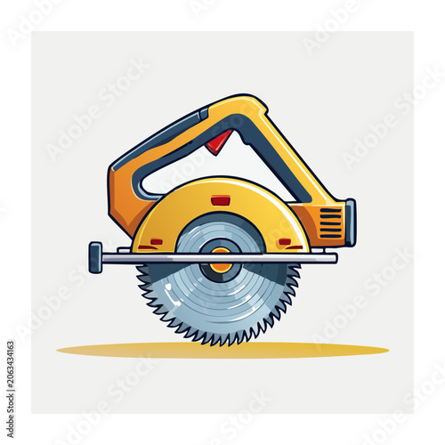 Yellow and blue bus vector illustration