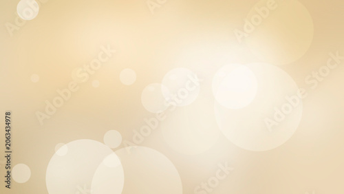 A warm cream and golden gradient is filled with large, soft bokeh circles and gentle highlights, offering a comforting, premium backdrop for ads and pages.