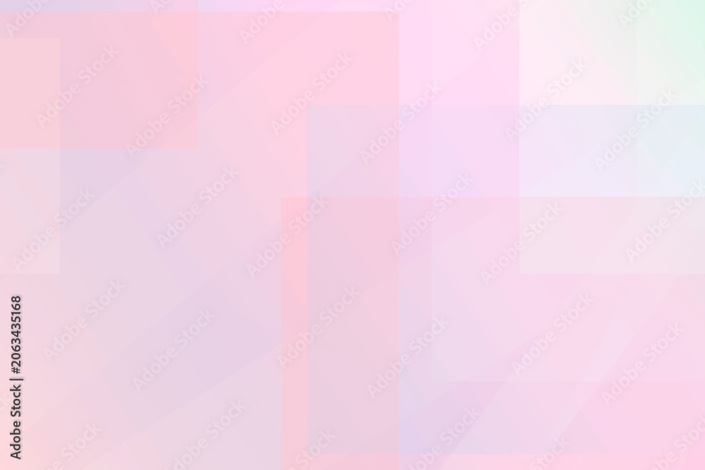 Obraz premium A calming pink and blush abstract background blends translucent blocks into a light mosaic pattern, perfect for wellness branding, invitations, or stylish presentation slides.