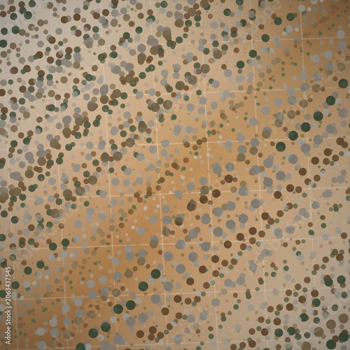 Seamless polka dot pattern with earthy tones