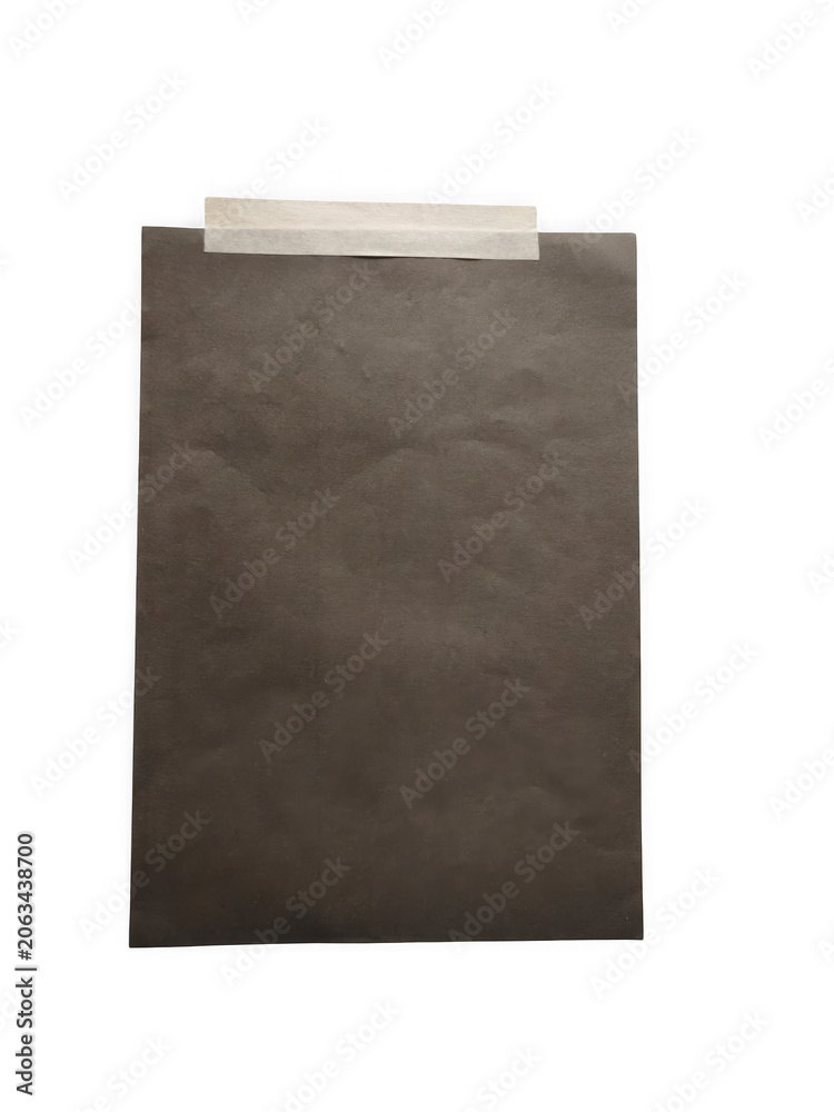 Naklejka premium Simple wooden clipboard with a blank paper sheet ready for notes or important documents transparent background