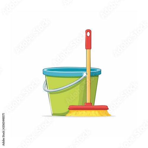 Red and green watering can 3D render