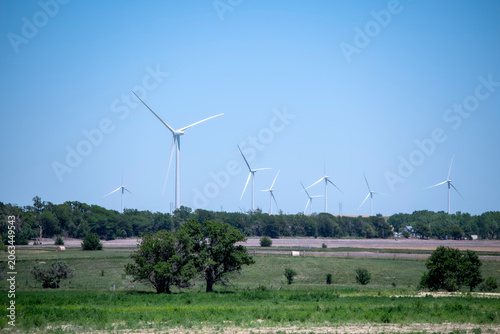 wind turbine in the field