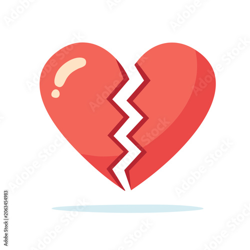 Red question mark icon flat design