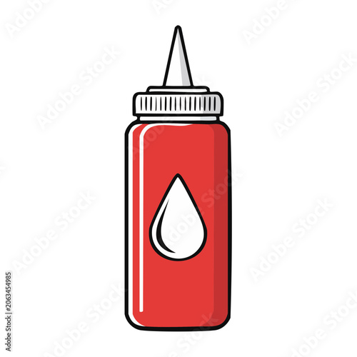 Red shopping bag icon vector