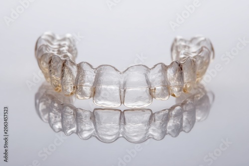 Clear dental aligner for teeth straightening
