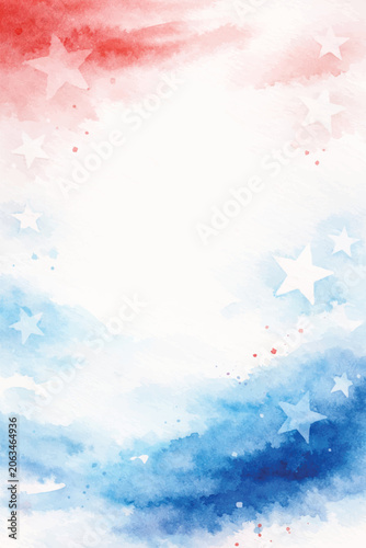 red and blue minimalist 4th of july