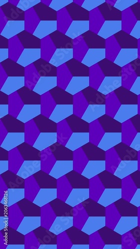Pentagonal Geometric Pattern Loop Animation Background