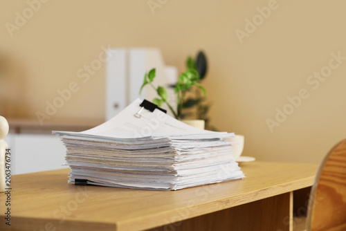 Stack of documents and pape...