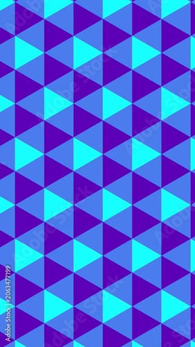 Abstract Triangle Geometric Pattern Loop Animation Background
