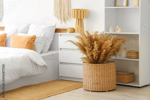 Cozy bedroom interior with ...