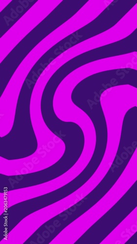 Abstract Pink Purple Wavy Stripes Loop Animation Background