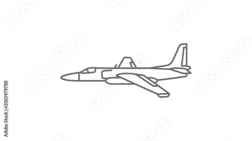 Foto High altitude long endurance surveillance drone aircraft icon.