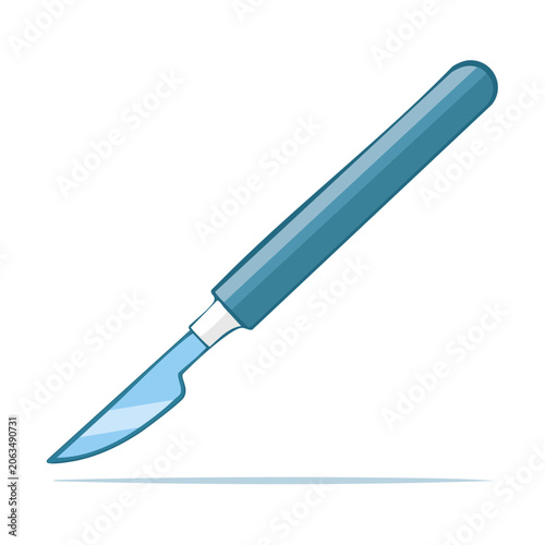Blue flat design screwdriver vector