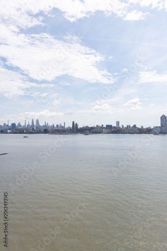 Obraz na plátně New york city manhattan skyline panorama across hudson river