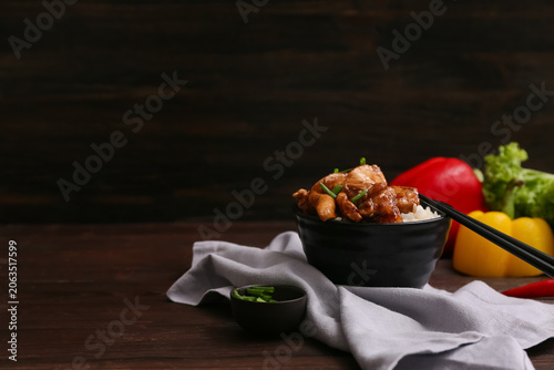 Tasty sweet and sour chicke...