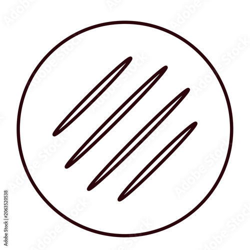 Traditional Colombian Arepa Corn Cake Flat Vector
