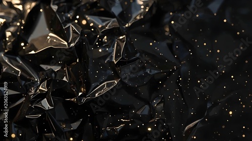 High-End Product Display Background in Black and Gold