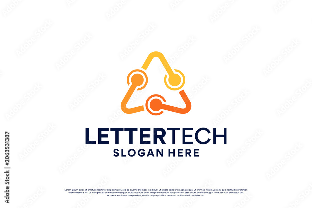 Fototapeta premium Initial Letter A Logo Design For Corporate Identity And Branding