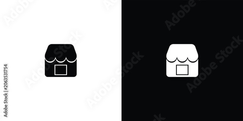 Minimalist of two stylized human figures, one holding a smartphone, on black background, minimalist human figures