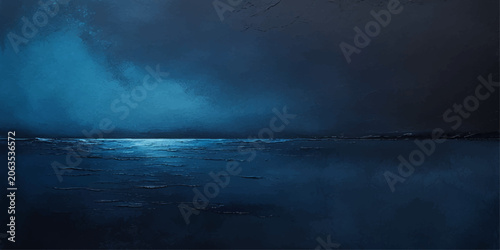 Photos Dramatic Storm Clouds Over the Sea with Dark Ocean Waves Glowing Horizon and Atm