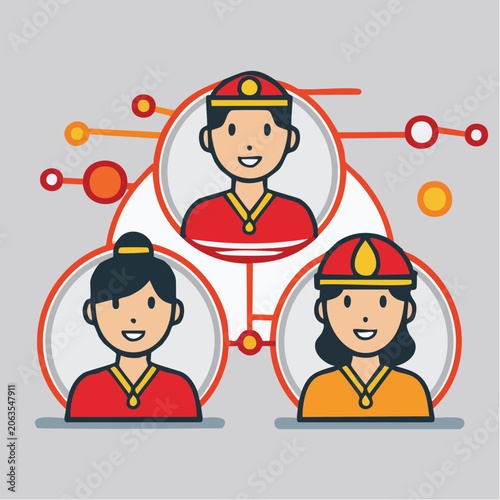 Teamwork and Connection Concept