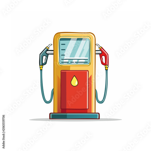 Flat design traffic light icon