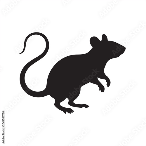 Rat Wildlife Silhouette Vector