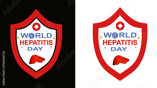 Fotografie Transparent png background World Hepatitis Day horizontal three dimensional artwork design