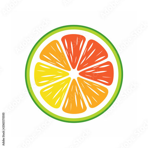 Flat design sun with rays vector icon