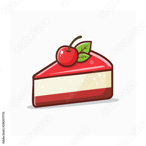 Red gift box with green ribbon and bow